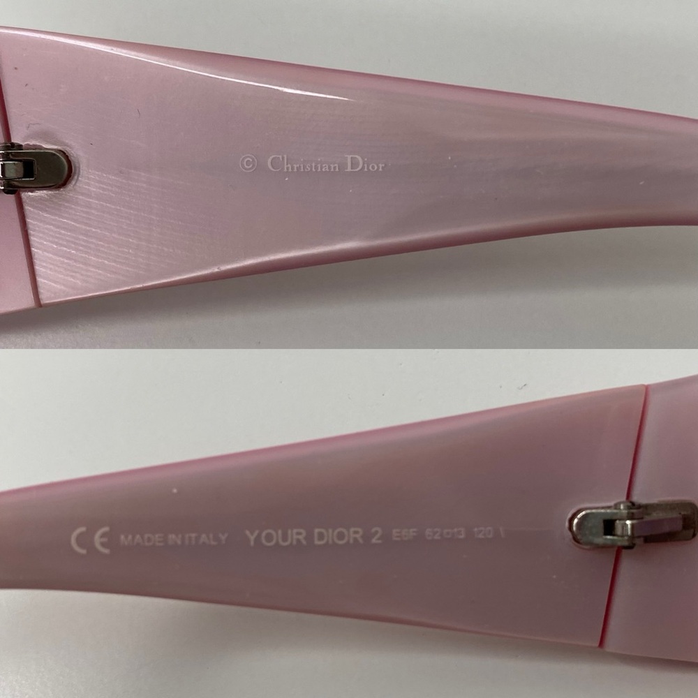 Iconic💗 Pink Christian Dior logo y2k Sunglasses💞 - Picture 10 of 10
